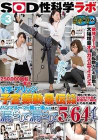 「250000回転の電マをY字・ブリッジなど子宮に振動が最も伝わる体勢で固定して当て続けたら？」をSOD女子社員が真面目に検証してみた結果 パンツスーツの裾まで染みるほど漏らして漏らして5人合計64回イキ SOD性科学ラボ レポート3