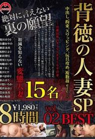 背徳の人妻SP 8時間 BEST vol.02 中出し、拘束、スワッピング、玩具攻め、複数姦etc…。