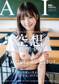 【AI写真集発！】空想制服美少女 AI MODEL AV DEBUT ちっぱい編＃1～電子書籍から生まれたAI美少女、AVデビュー～