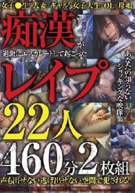 痴●が過激にエスカレートして起こったレ●プ22人460分2枚組