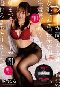 プライドが高すぎる新入社員の女部下を出張先で相部屋教育。生意気なわりに押しに弱くて朝まで中出し精子が溢れるまでヤリまくった。 春乃るる