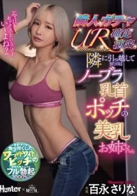 隣人ガチャUR確定演出。隣に引っ越してきたのはノーブラ乳首ポッチの美乳お姉さん。 百永さりな