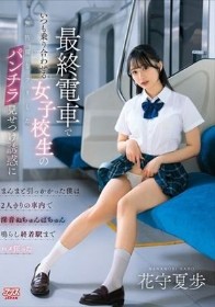 最終電車でいつも乗り合わせる女子校生の無防備なフリしたパンチラ見せつけ誘惑にまんまと引っかかった僕は2人きりの車内で淫音ぬちゅんぱちゅん鳴らし終着駅までハメ狂った 花守夏歩